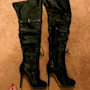 Over the knee high boots